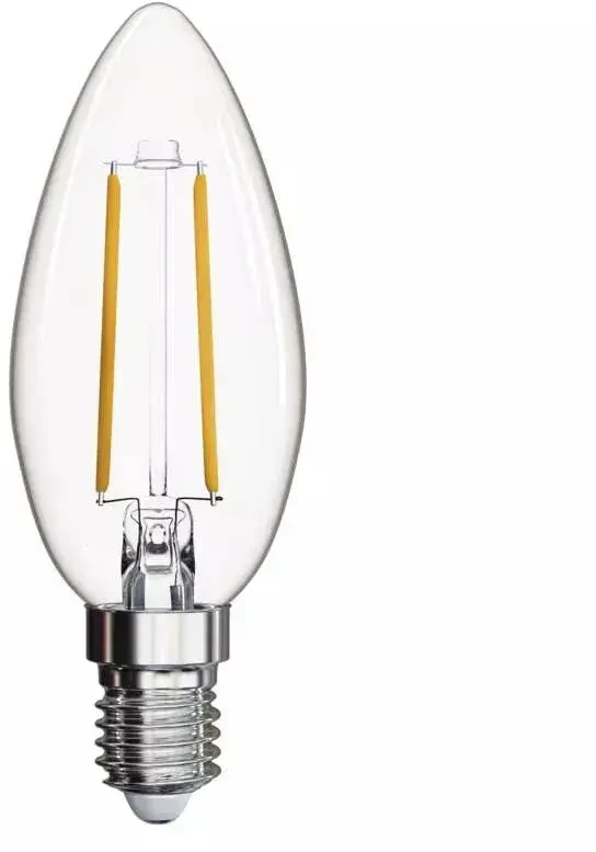 LED lemputė E14 230V 1.8W 250lm, FILAMENT, šiltai balta, 2700K, EMOS
