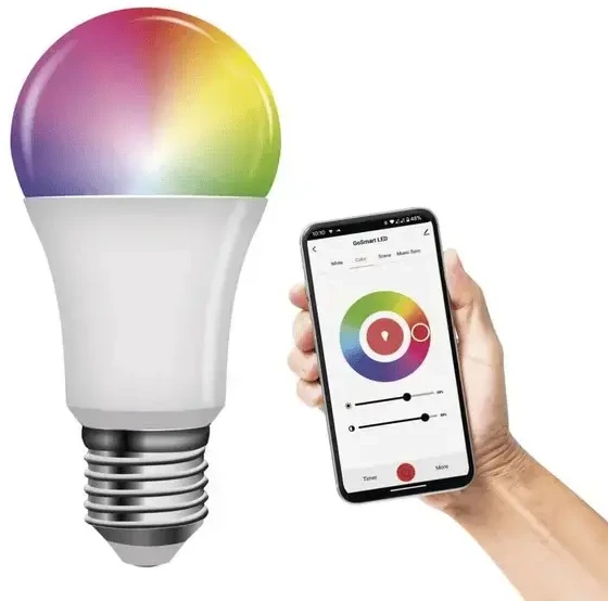 Lemputė LED Wi-Fi E27, 230V, 9W, 805lm, 2700K - 6500K, CCT, A60, valdoma programėle, TUYA / Smart Life, EMOS