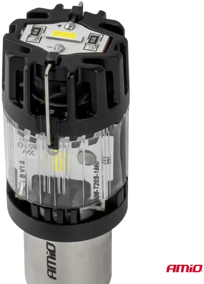 LED lemputė „lumitec ba15s p21w“ 12v, „full canbus“, balta, 1 vnt. amio-04688