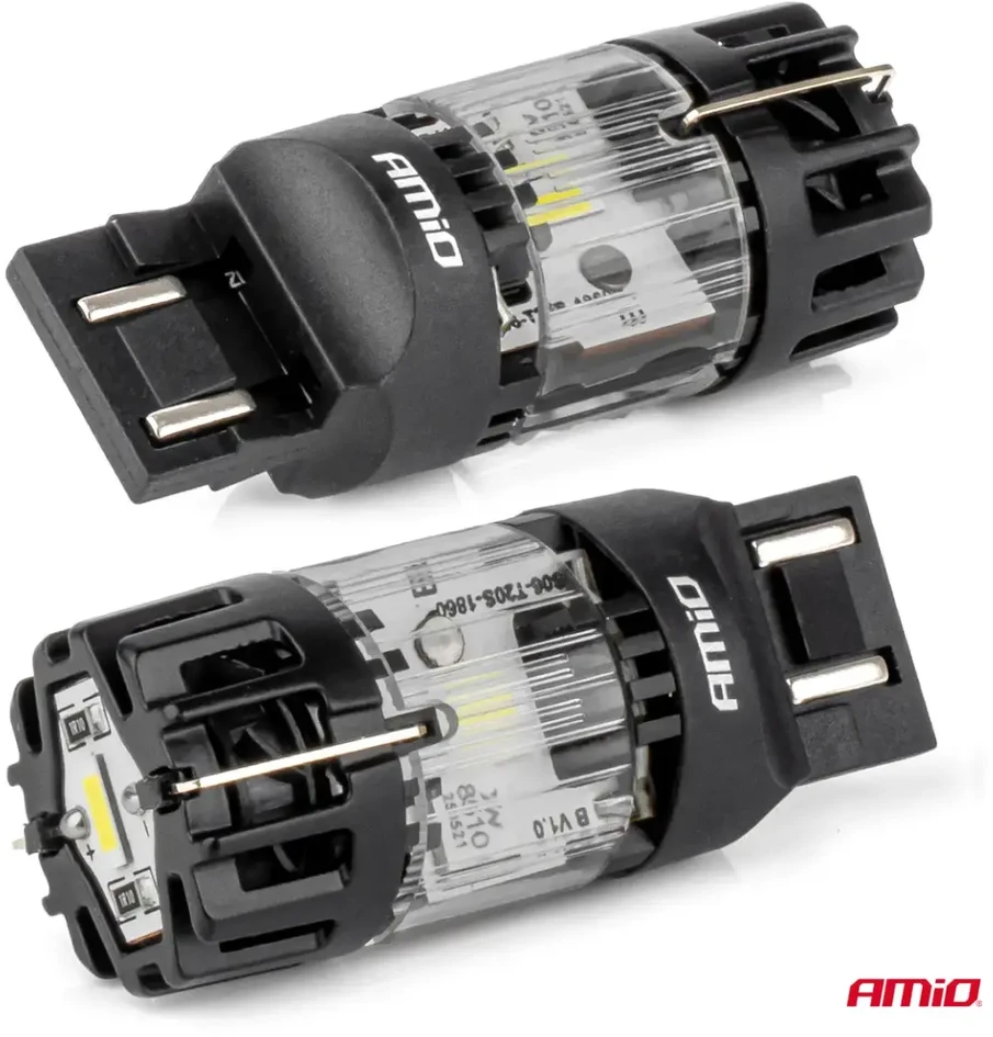 „Lumitec T20D 7443 W21/5W“ LED lemputė 12 V, „Full Canbus“, balta, 1 vnt. amio-04687