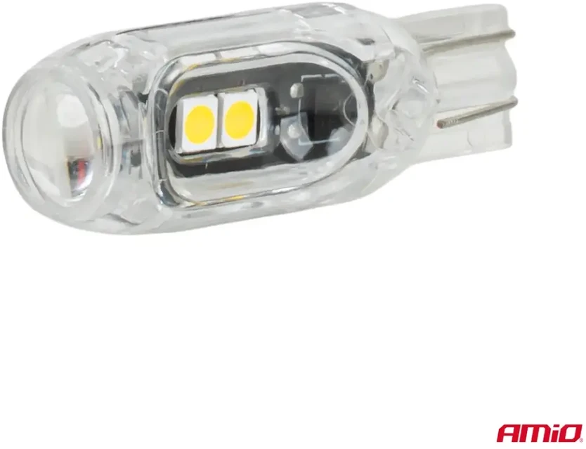 LED lemputės standard W5W T10 2835 5SMD balta 12V AMIO-04995
