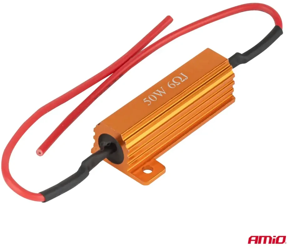 CAN-bus rezistorius LED lempoms 6 omų 50 W amio-04094
