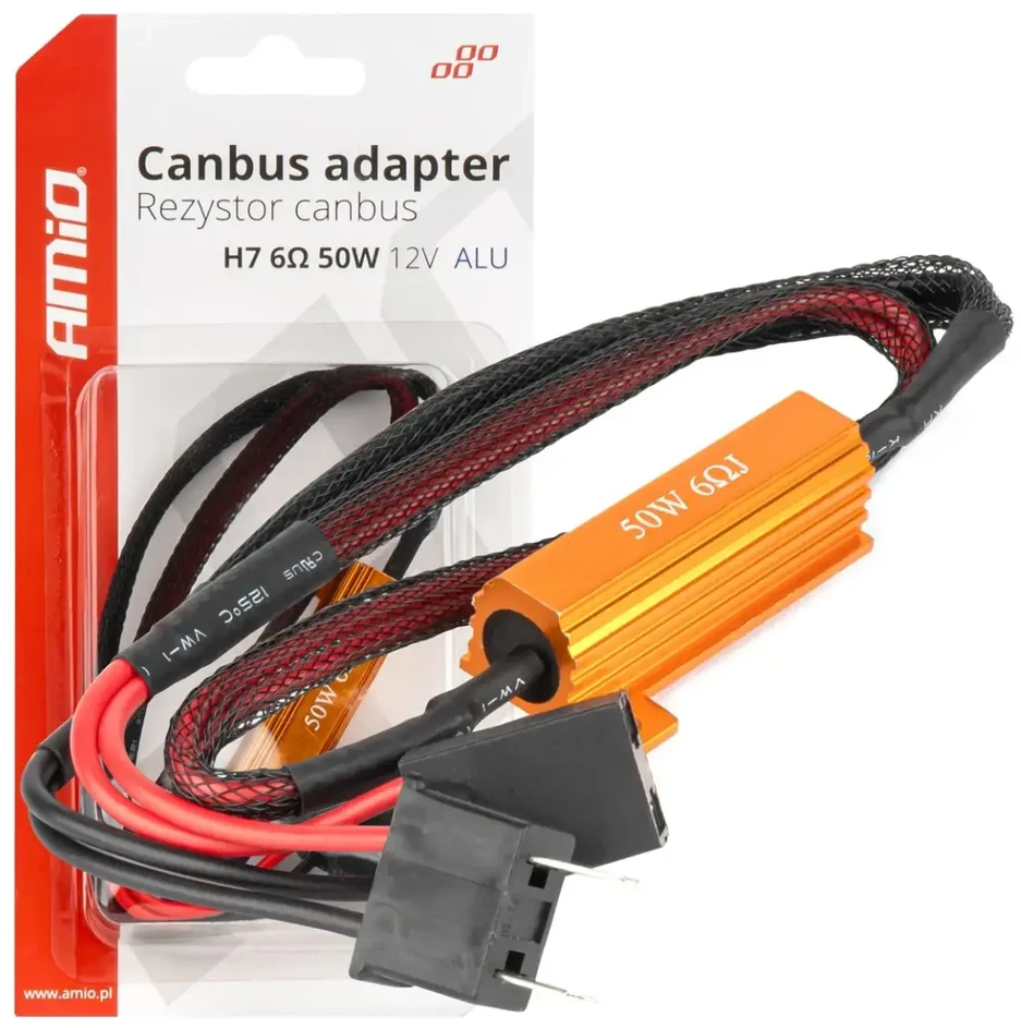 „Canbus“ rezistorius 50 W H7 LED lemputėms amio-04089