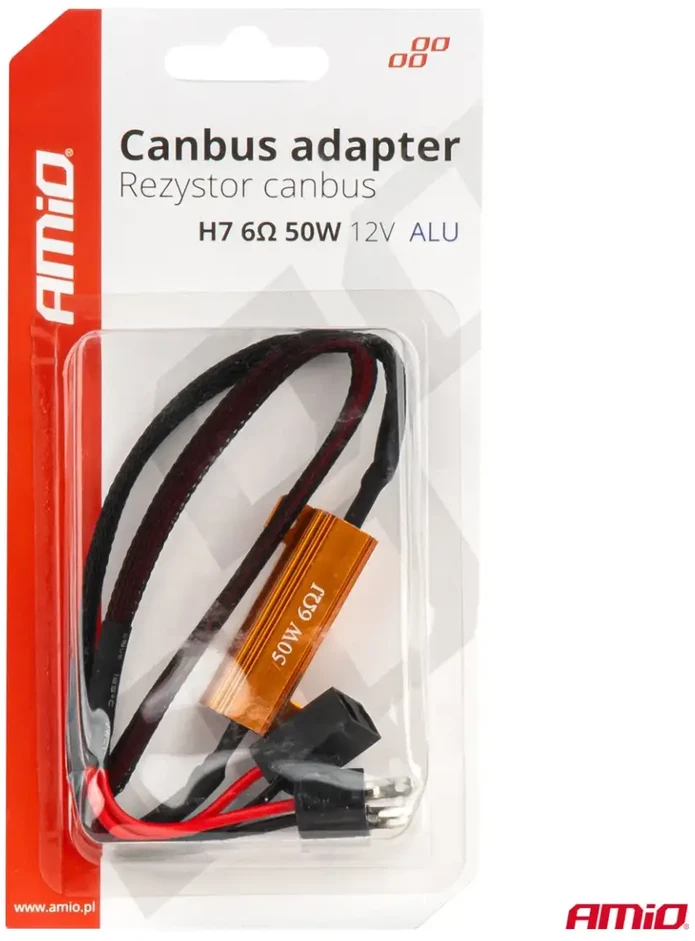„Canbus“ rezistorius 50 W H7 LED lemputėms amio-04089