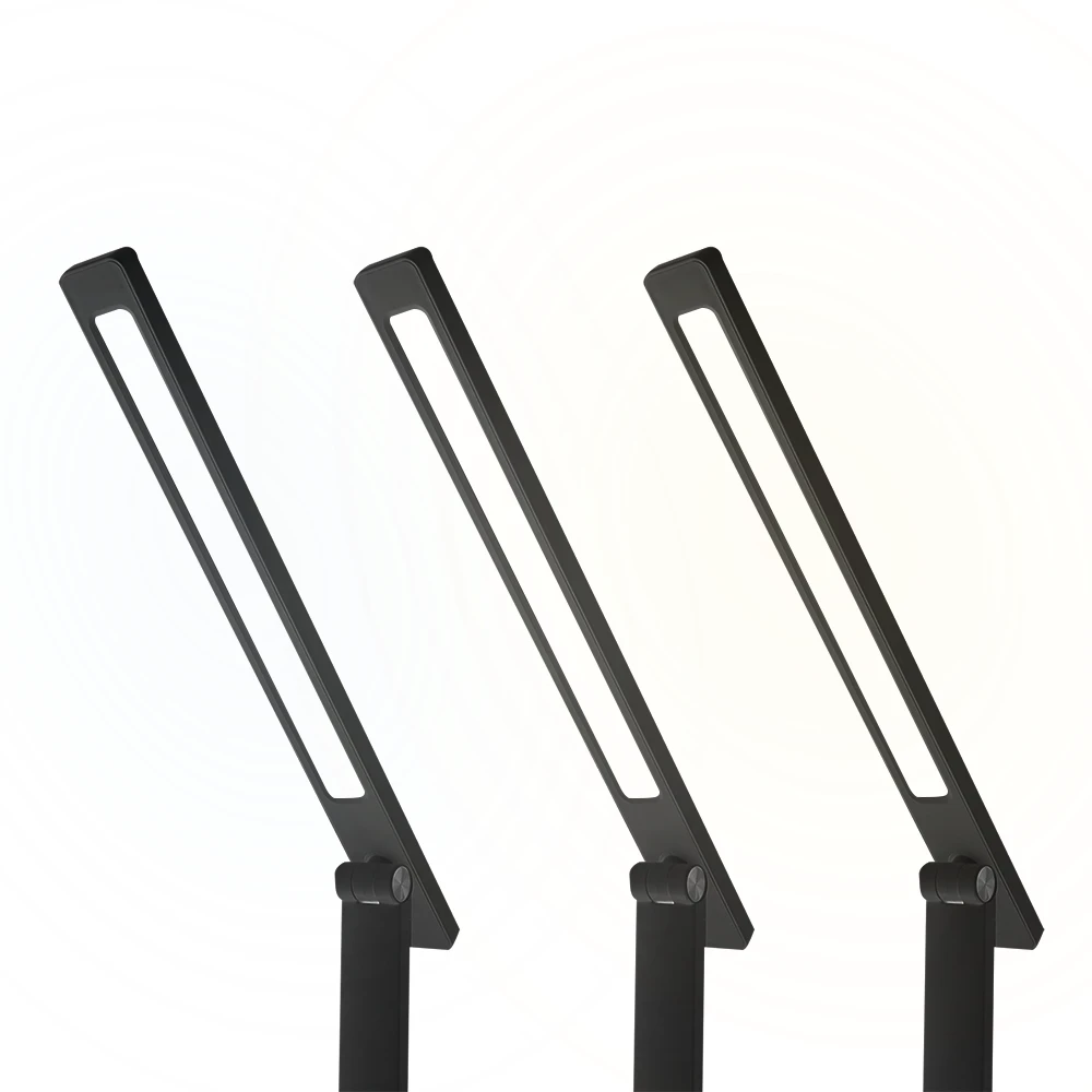 LED stalinė lempa 10W, 300045006000K, indukcinis įkrovimas, jutiklinis valdymas, reguliatorius, juoda, LTC