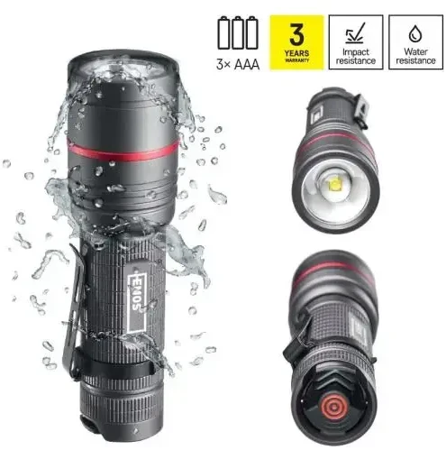 Žibintuvėlis, atsparus drėgmei IP65, ULTIBRIGHT 70, CREE LED, 340lm, 3xAAA, EMOS