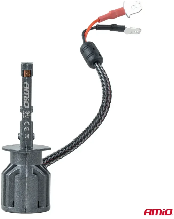 LED žibintų lemputės F25 Sidabrinis FULL CANBUS H1 54W 12V 24V AMIO-04701