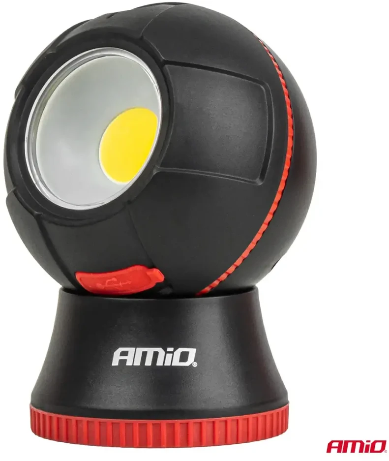 Lampa inspekcyjna kulista odpinana led 4w cob 2200 mah amio-04939