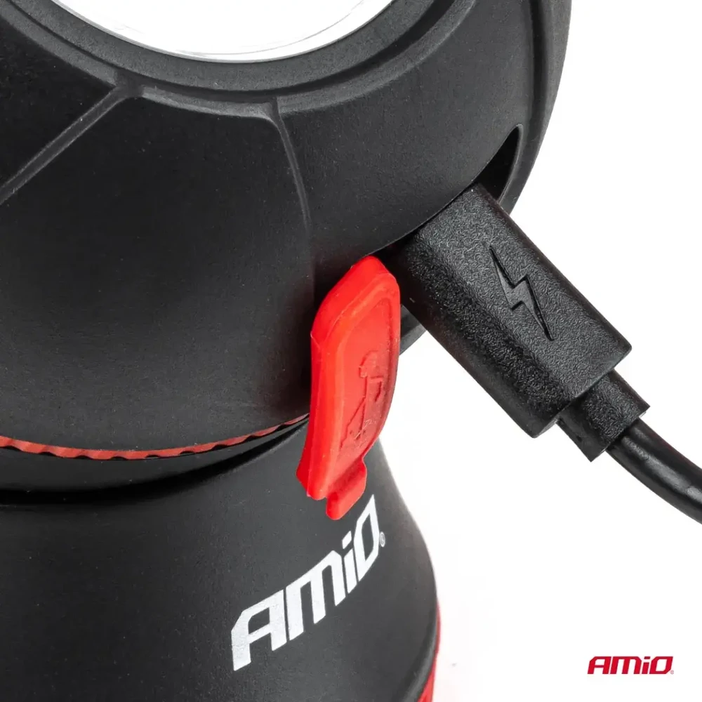 Lampa inspekcyjna kulista odpinana led 4w cob 2200 mah amio-04939