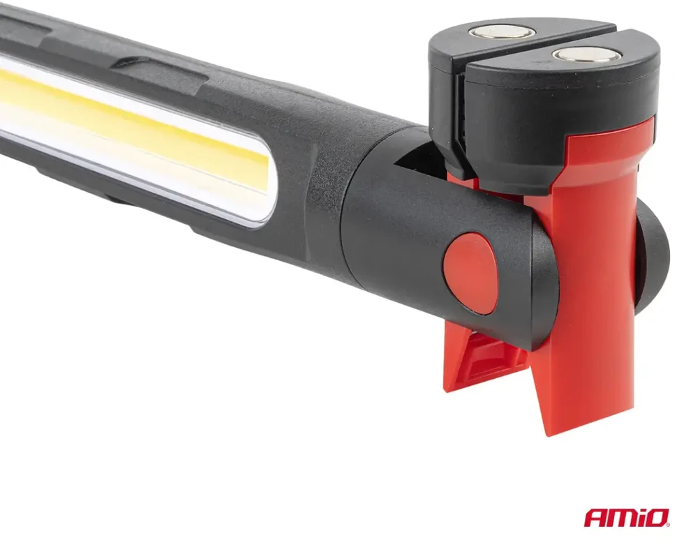 LED apžiūros lempa su magnetu ir spaustuku 4000 mAh amio-05024