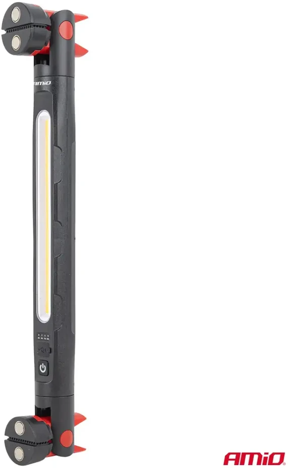 LED apžiūros lempa su magnetu ir spaustuku 4000 mAh amio-05024