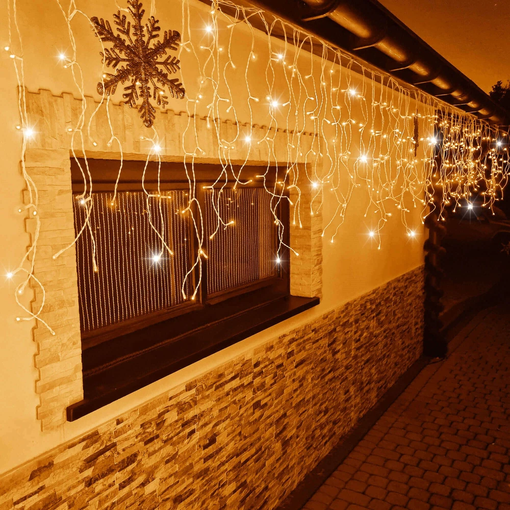 LED užuolaidų girlianda Springos CL0332, 12 m, 300 diodų