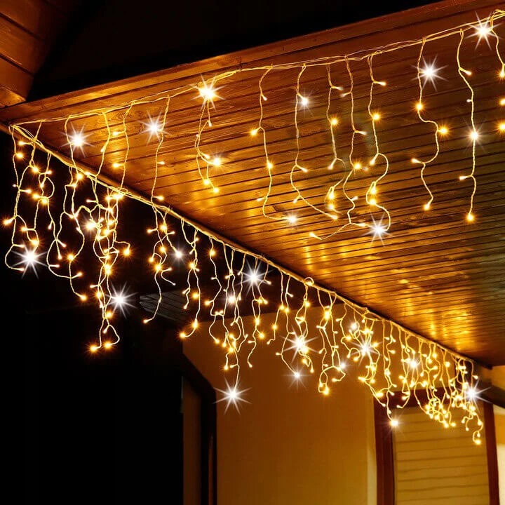LED užuolaidų girlianda Springos CL0332, 12 m, 300 diodų