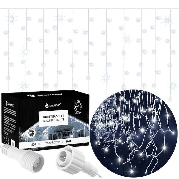 Springos LED užuolaidos 20 m