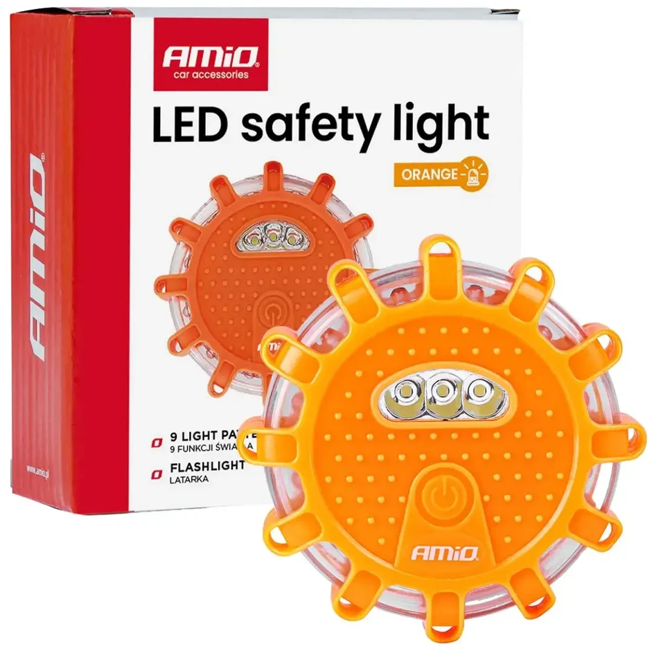 Akumuliatorinis LED avarinis šviestuvas su žibintuvėlio funkcija, 12 SMD + 3 SMD, 650 mAh AMIO-04829