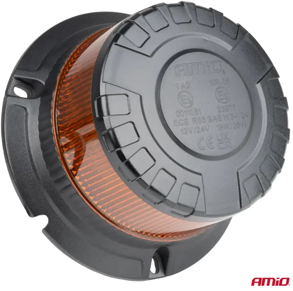 LED įspėjamoji lempa W28B 12V 24V AMIO-04106