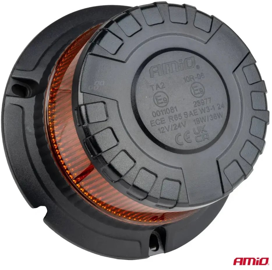 LED įspėjamoji lempa W28M 12V 24V AMIO-04105