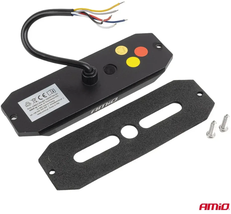 LED gabaritinė įspėjamoji lempa su atbulinės eigos šviesa R65 R148 12V/24V 24W AMIO-04862