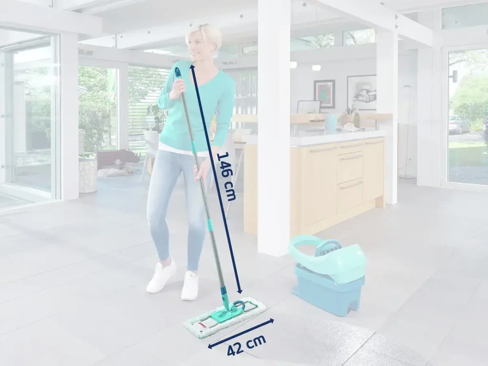 Leifheit LEIFHEIT Grindų šepetys su sulankstoma katėms skirta dėže Profi XL micro duo 42cm 1055019