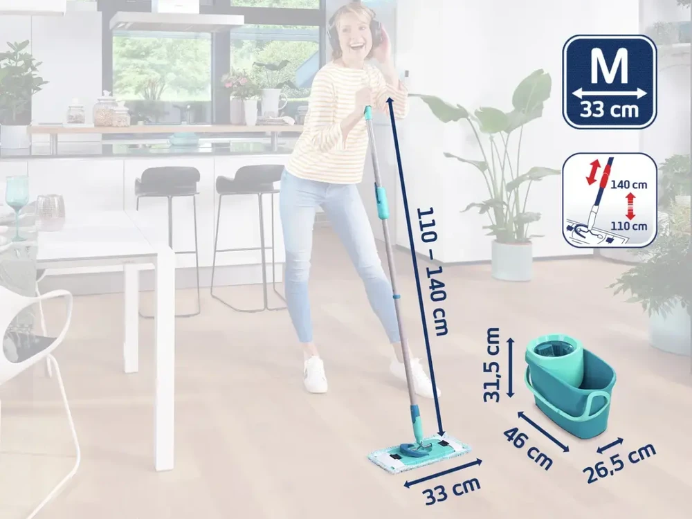 Grindų valymo rinkinys Leifheit CLEAN TWIST M Ergo