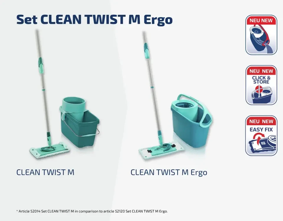 Grindų valymo rinkinys Leifheit CLEAN TWIST M Ergo
