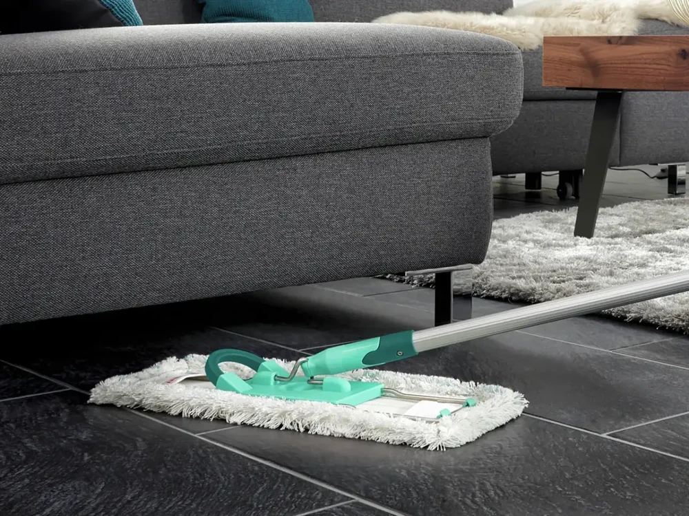 Leifheit Profi Cotton Plus mop Fiber Pilkas, Turquoise, Baltas