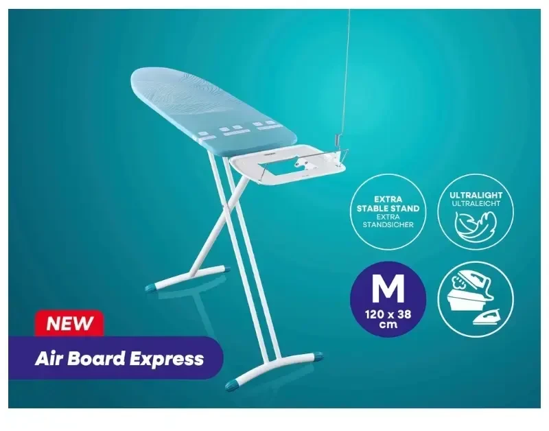 „Leifheit Air Board Express M“ lyginimo lenta, tvirta, 1200 x 380 mm