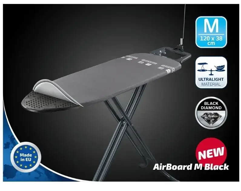 Leifheit Lyginimo lenta Air Board M Juodas 120x38cm