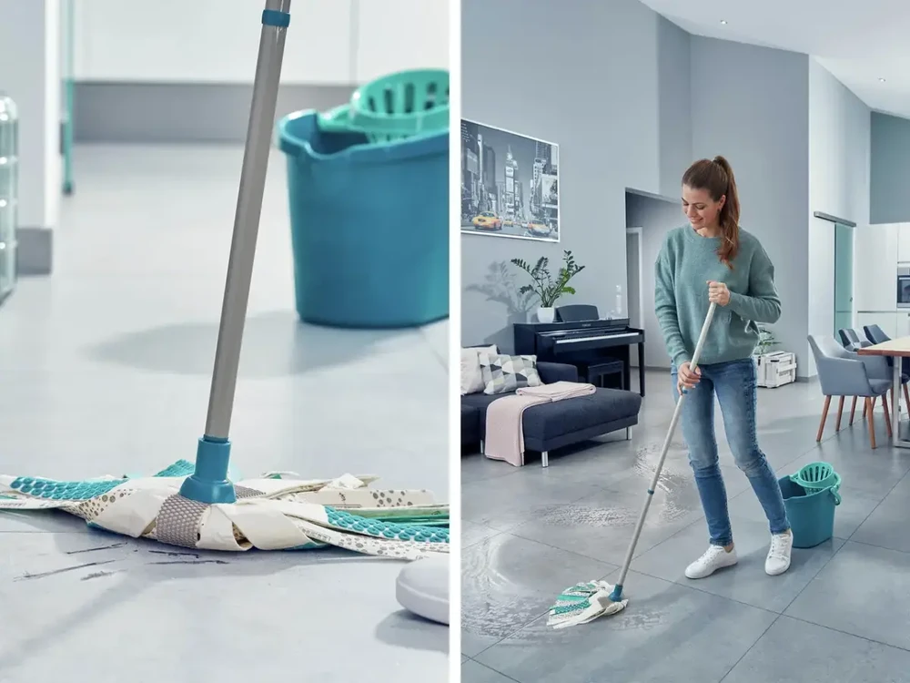 Grindų plovimo rinkinys Leifheit Power Mop, 3 viename