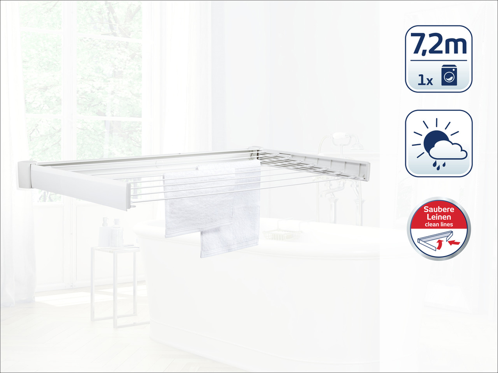 Leifheit Sieninė skalbinių džiovyklė Telegant 72 Protect, 83305