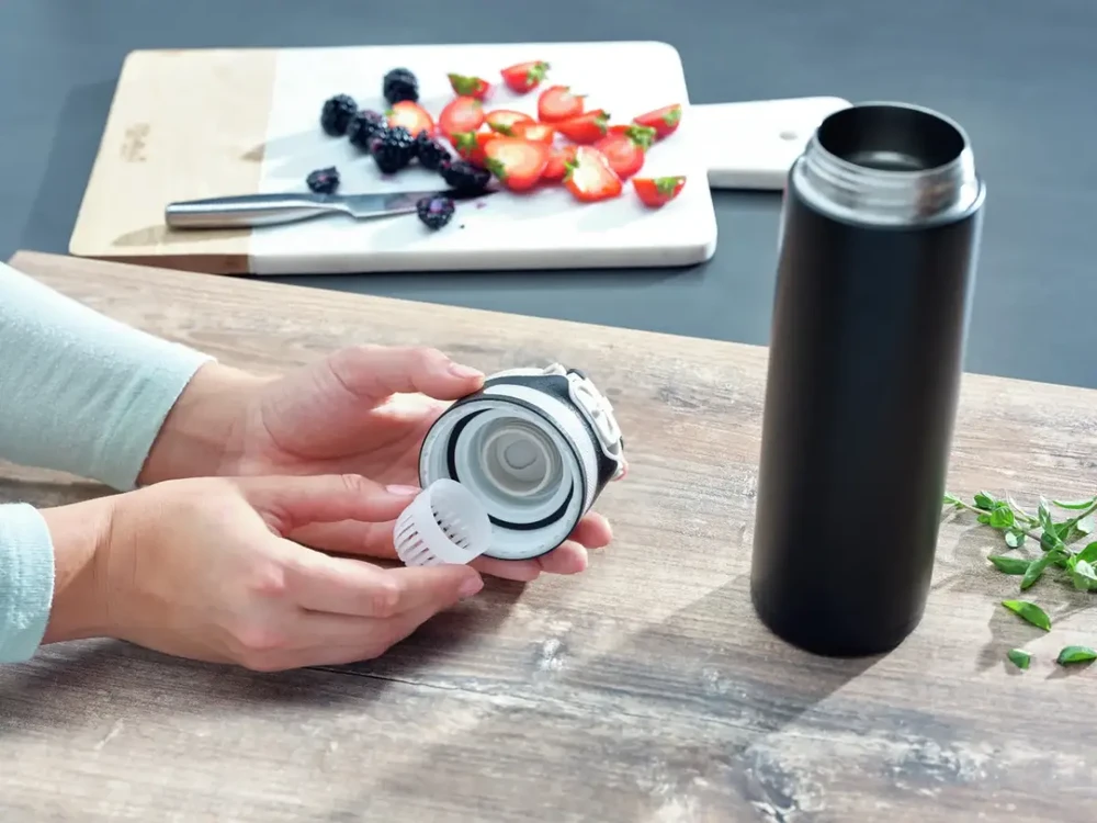 Leifheit 03271 travel mug 600 ml Juodas Nerūdijantis plienas