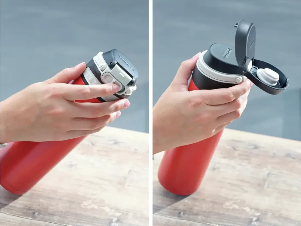 Leifheit 03273 travel mug 600 ml Juodas, Raudona Nerūdijantis plienas