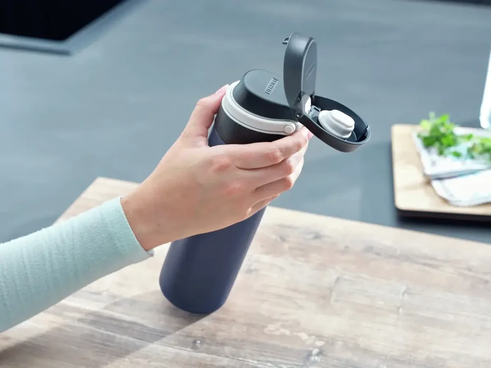 Leifheit 03275 travel mug 600 ml Juodas, Mėlyna Nerūdijantis plienas