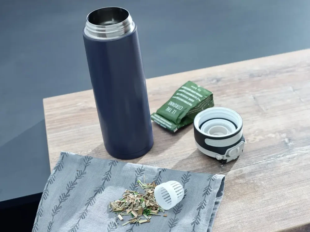 Leifheit 03275 travel mug 600 ml Juodas, Mėlyna Nerūdijantis plienas