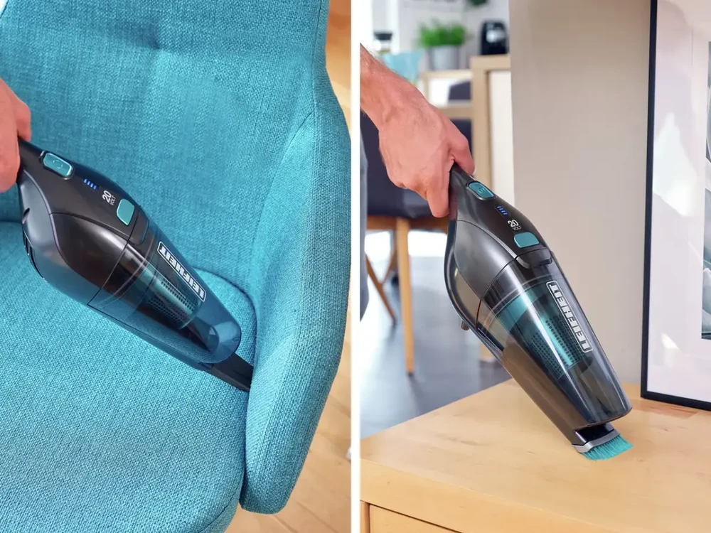 Dulkių siurblys Leifheit Rotaro PowerVac 2in1 20V Bagless Juodas, Mėlyna