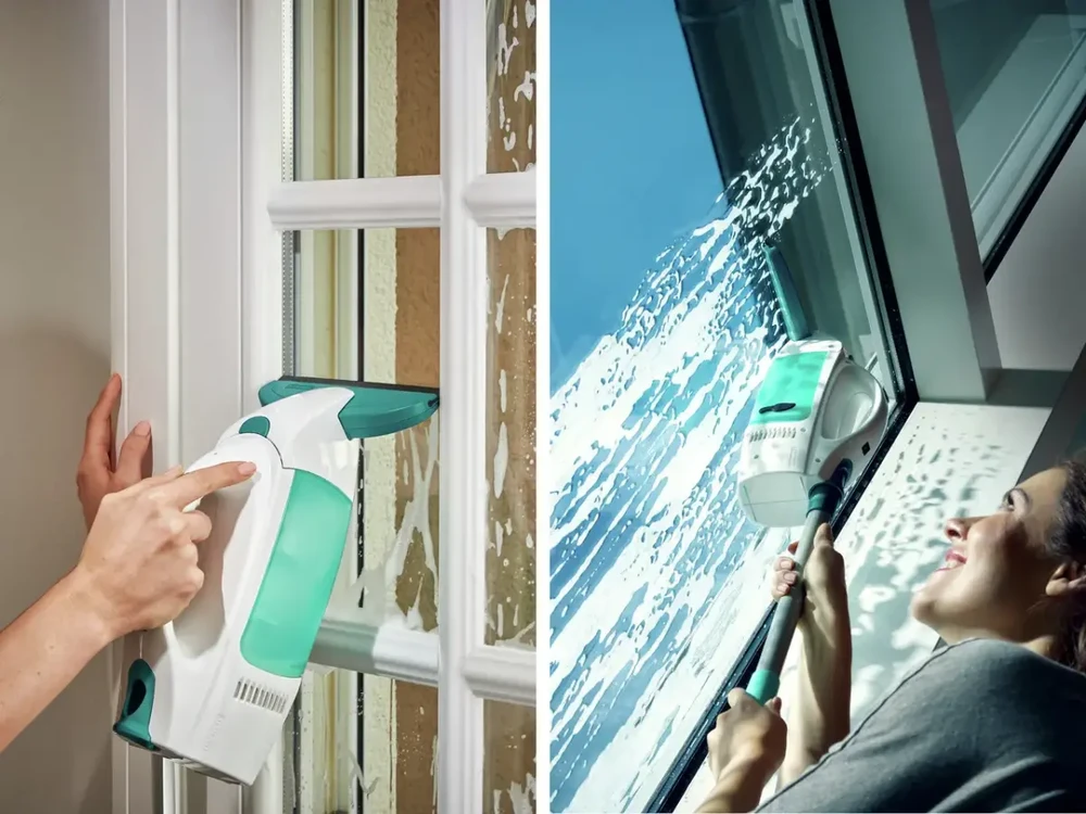 Leifheit 51016 electric window cleaner Mėlyna, Baltas
