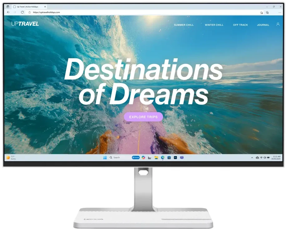 Lenovo Monitorius 67DCUAT6EU / L24D-4C Pilkas 60.5 cm (23.8")