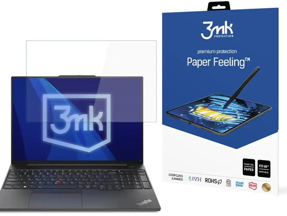 3Mk Protection Lenovo ThinkPad E16 (Gen 1 / 2) - iki 17" 3mk Paper Feeling