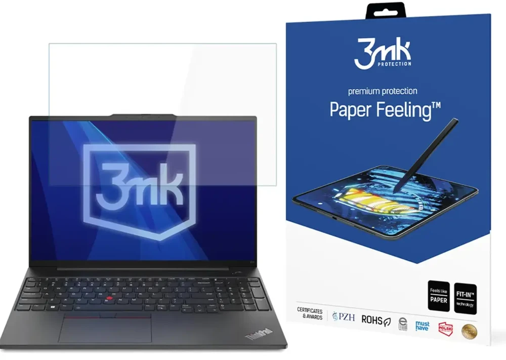 3Mk Protection Lenovo ThinkPad E16 Gen 3 – iki 17" 3mk Paper Feeling