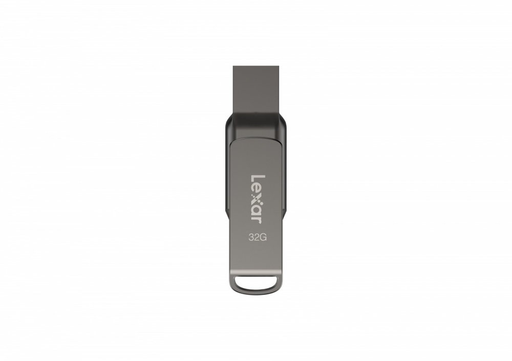Lexar | 2 viename USB atmintinė, kurios skaitymo greitis siekia 100 MB/s | „JumpDrive Dual Drive D400“ | 32 GB | C ir A tipo USB 3.1 | Pilkas