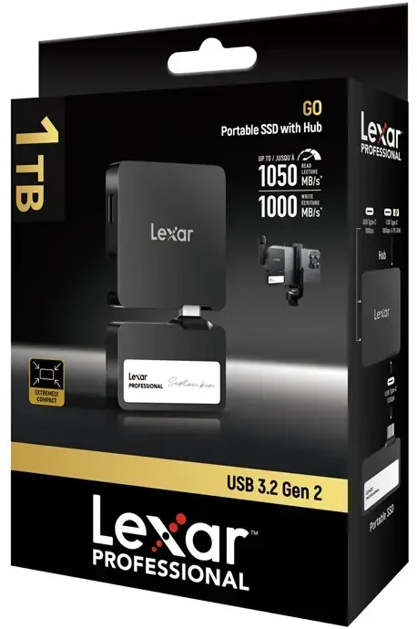 Kietasis diskas „Lexar SSD SL400S“, USB3.2 Gen2 iki R1050/W1000 su šakotuvu, 1 TB