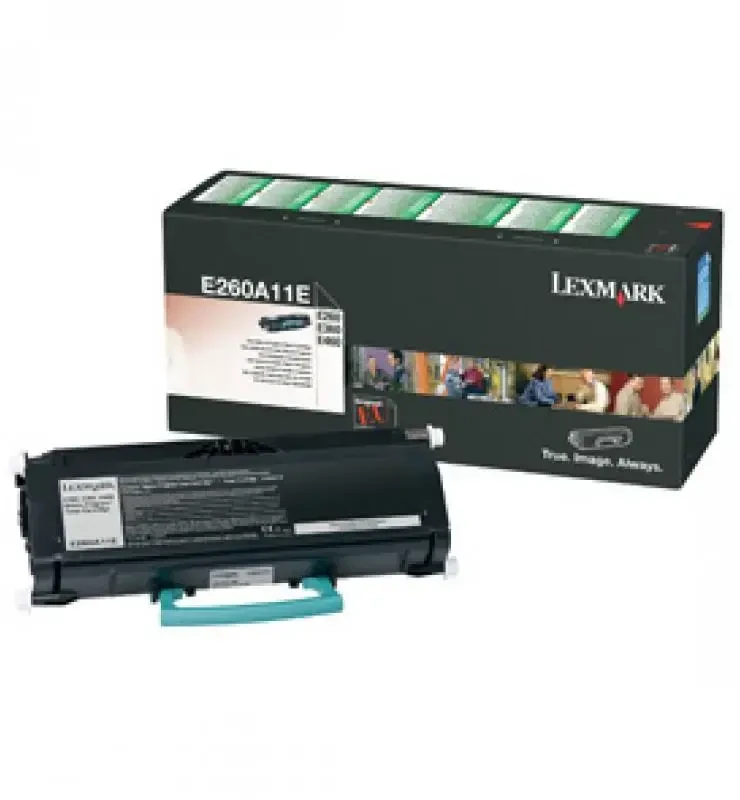 Lexmark E260A11E Cartridge, Juodas, 3500 pages