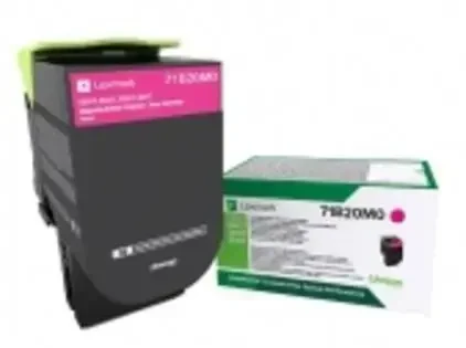 Lexmark grąžinimo programos dažų kasetė | 71B20M0 | Tonerio kasetė | Magenta