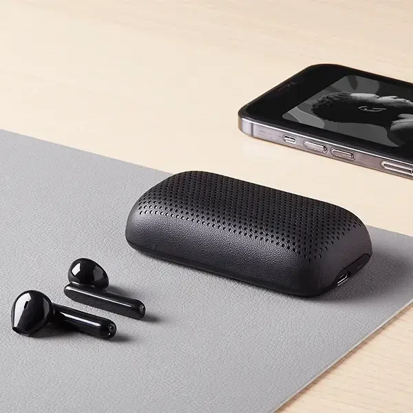 Lexon Speakerbuds belaidės ausinės su Bluetooth Speaker juodos spalvos LA127N