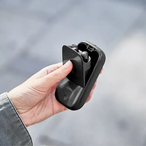 Lexon Speakerbuds belaidės ausinės su Bluetooth Speaker juodos spalvos LA127N