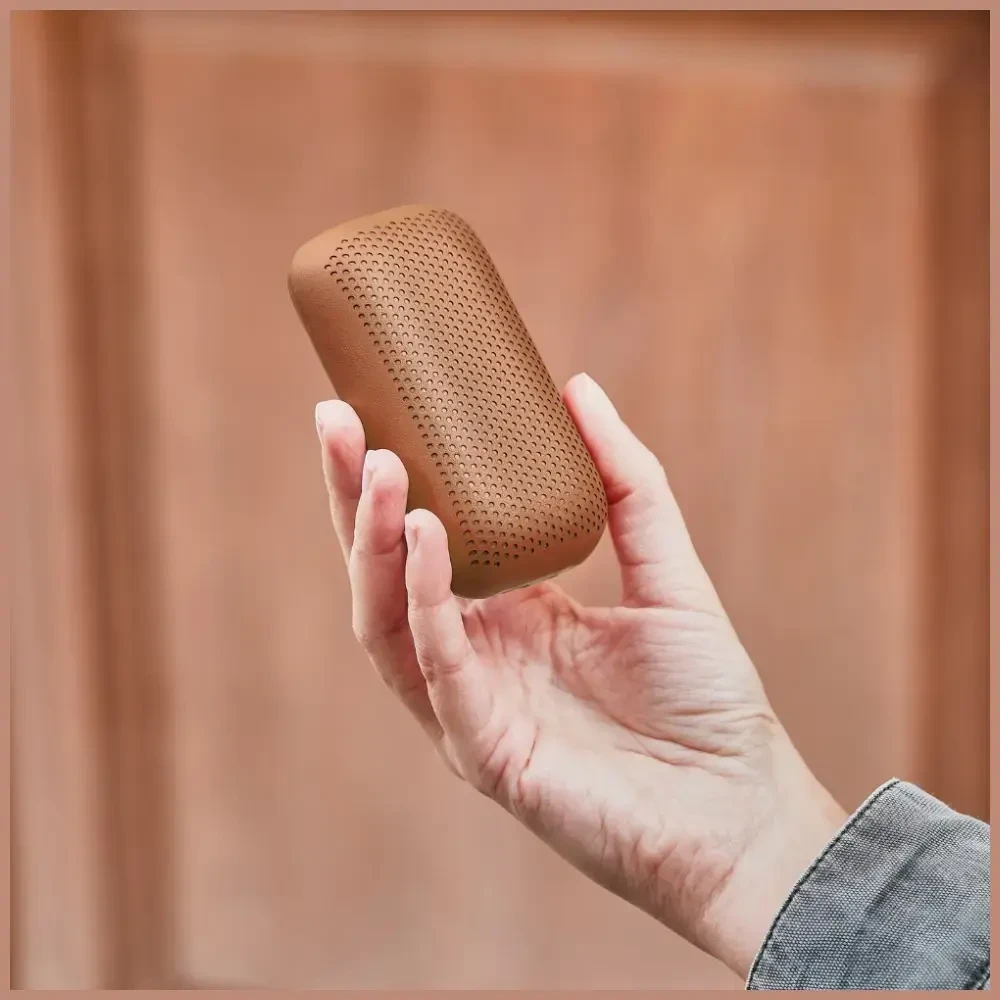 „Lexon Speakerbuds“ belaidės ausinės su „Bluetooth“ garsiakalbiu, camel LA127C