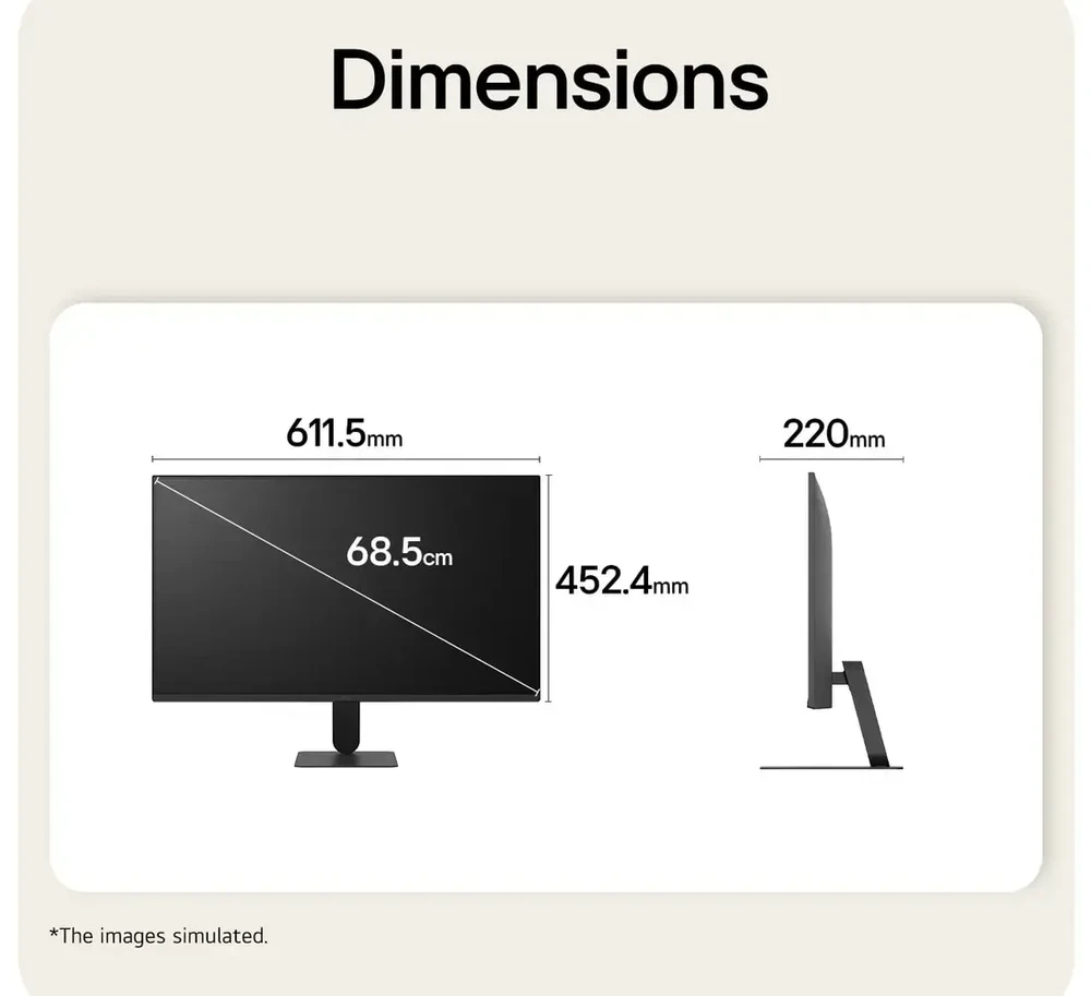 LG 27U411B-B computer monitorius 68.6 cm (27") 1920 x 1080 pikselių Full HD LCD Juodas