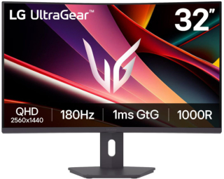 Monitorius LG | 32G600A-B | 31.5 " | VA | QHD | 16:9 | 180 Hz | 1 ms | 2560 x 1440 pikselių | 250 cd/m² | HDMI jungtys quantity 2