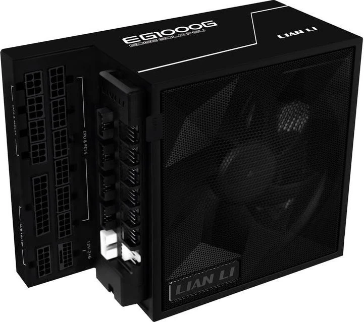 Lian Li EDGE GOLD 1000 80 PLUS Gold maitinimo šaltinis, PCIe 5.1, ATX 3.1 × 1000 vatų, juodas, įskaitant USB šakotuvą