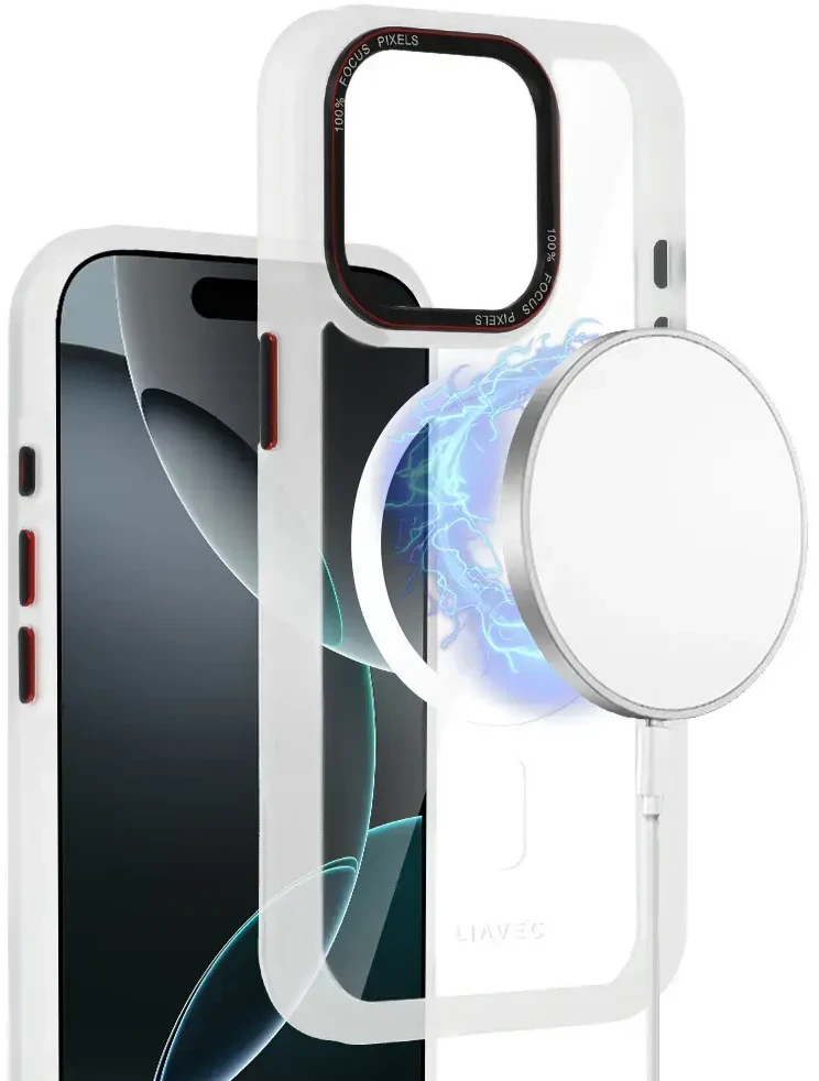 Liavec Hybrid Magsafe Clear dėklas skirtas Apple iPhone 15 Pro Max